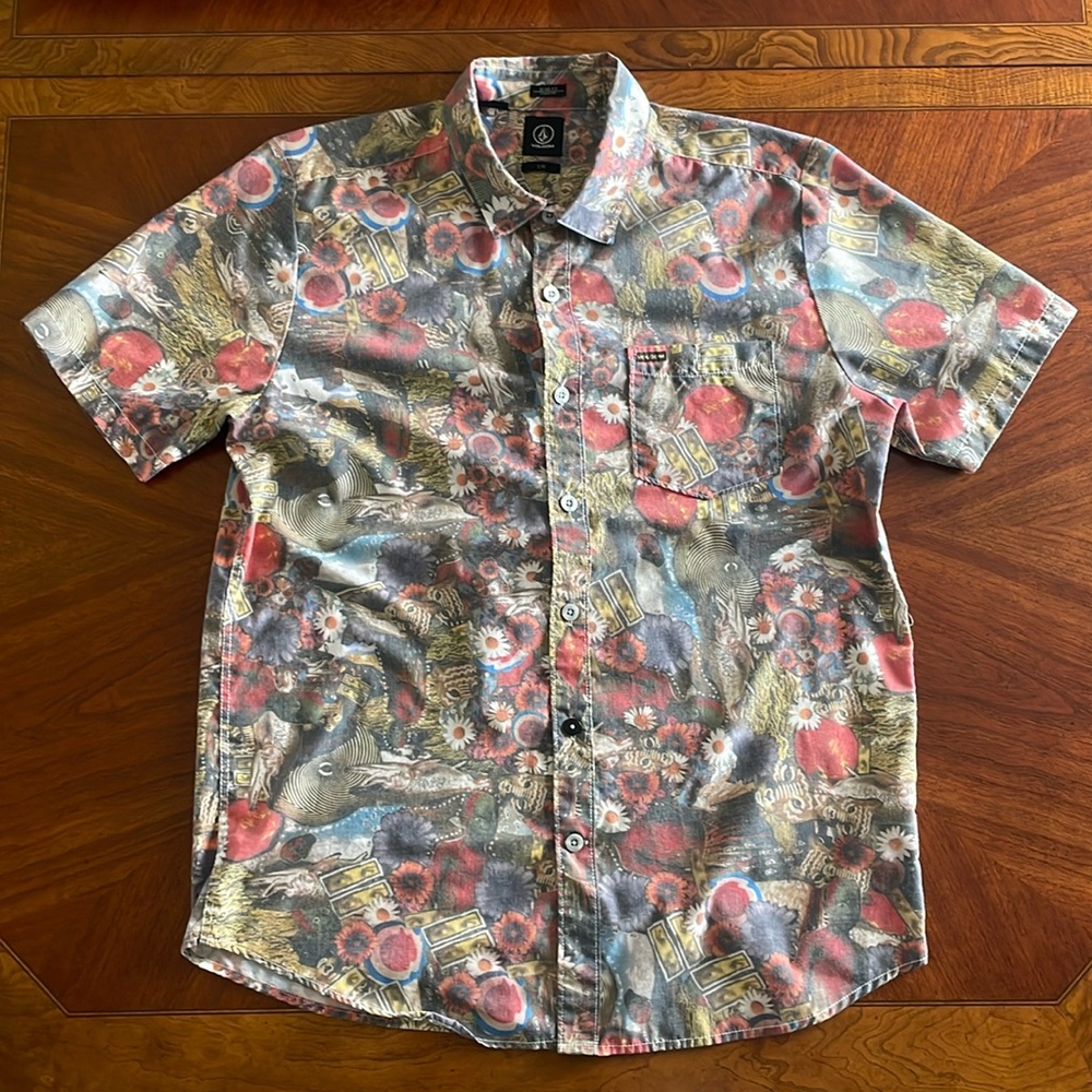 Volcom collard shirt